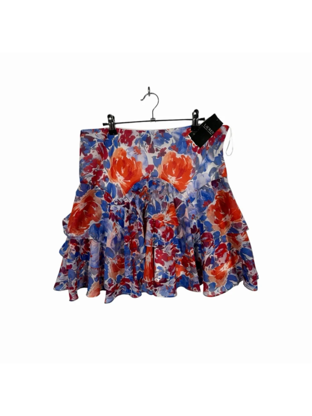 Ralph Lauren Women's Lined Tiered Ruffle Floral Skirt Women's Size 12 - Picture 2 of 12